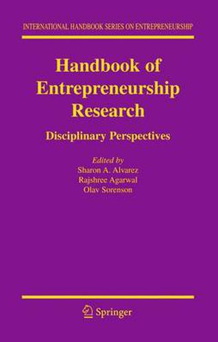 Cover image for Handbook of Entrepreneurship Research: Disciplinary Perspectives