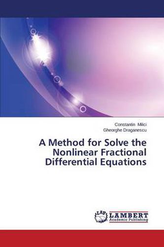 Cover image for A Method for Solve the Nonlinear Fractional Differential Equations