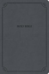 Cover image for NASB Large Print Thinline Bible, Value Edition, Charcoal Leathertouch