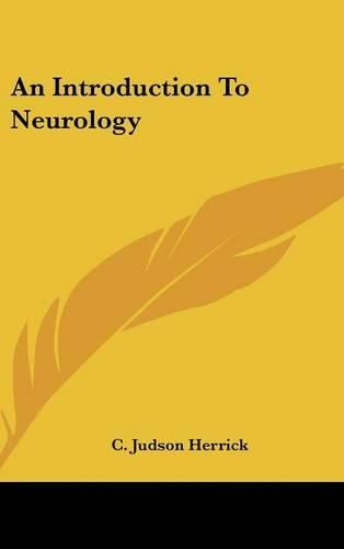 Cover image for An Introduction to Neurology