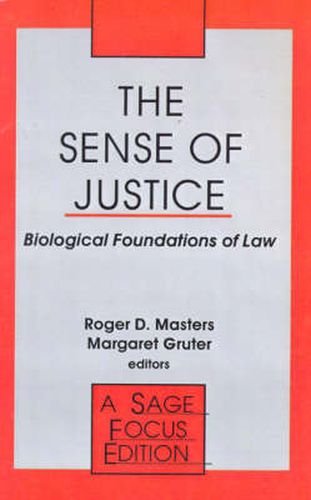 Cover image for The Sense of Justice: Biological Foundations of Law