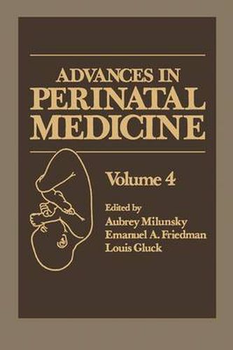 Cover image for Advances in Perinatal Medicine: Volume 4