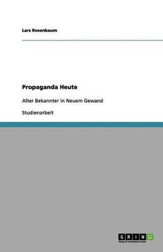 Cover image for Propaganda Heute