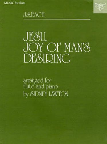 Cover image for Jesu, Joy of Man's Desiring