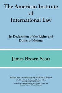 Cover image for The American Institute of International Law