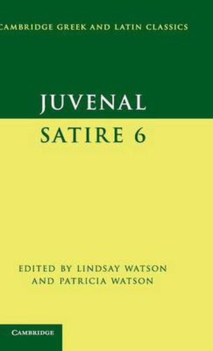 Cover image for Juvenal: Satire 6