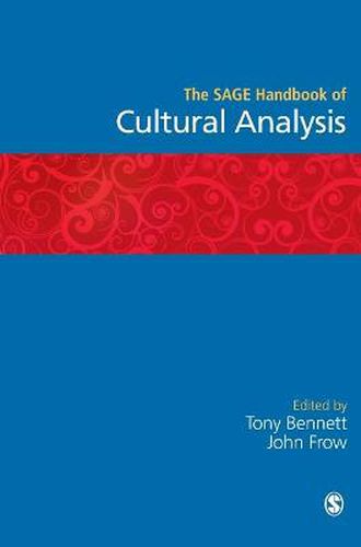 Cover image for The Sage Handbook of Cultural Analysis