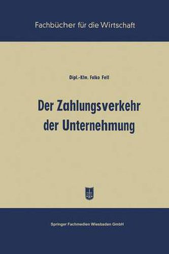 Cover image for Der Zahlungsverkehr Der Unternehmung