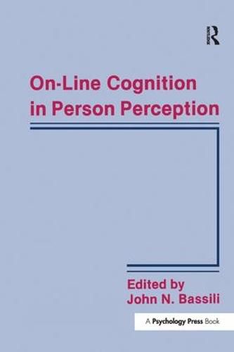 Cover image for On-line Cognition in Person Perception