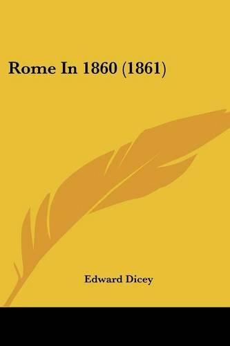 Cover image for Rome in 1860 (1861)