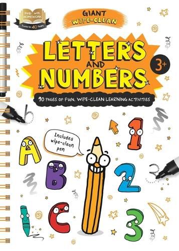 Help with Homework Letters & Numbers-Giant Wipe-Clean Learning Activities Book