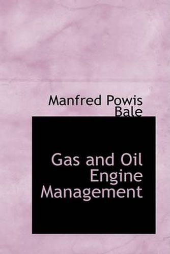 Cover image for Gas and Oil Engine Management