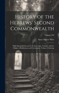 Cover image for History of the Hebrews' Second Commonwealth