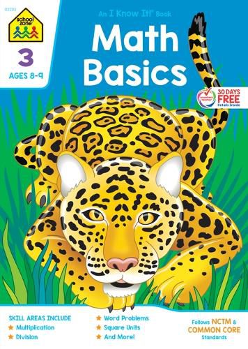 Cover image for School Zone Math Basics Grade 3 Workbook