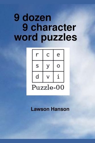 Cover image for 9 dozen 9 character word puzzles