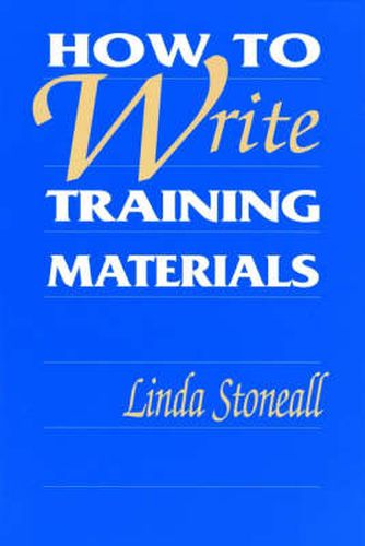 Cover image for How to Write Training Materials