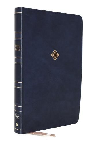 Cover image for NKJV, Thinline Bible, Large Print, Leathersoft, Blue, Red Letter, Comfort Print: Holy Bible, New King James Version