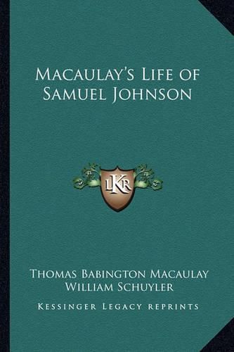 Cover image for Macaulay's Life of Samuel Johnson