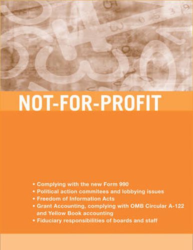 Cover image for Not-for-profit Accounting, Tax, and Reporting Requirements