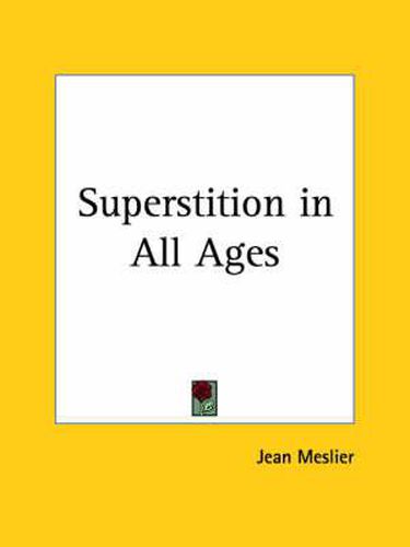 Cover image for Superstition in All Ages