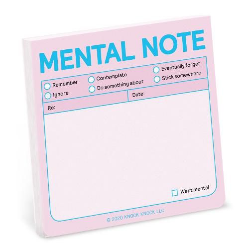 Cover image for Knock Knock Mental Note Sticky Notes (Pastel Edition)