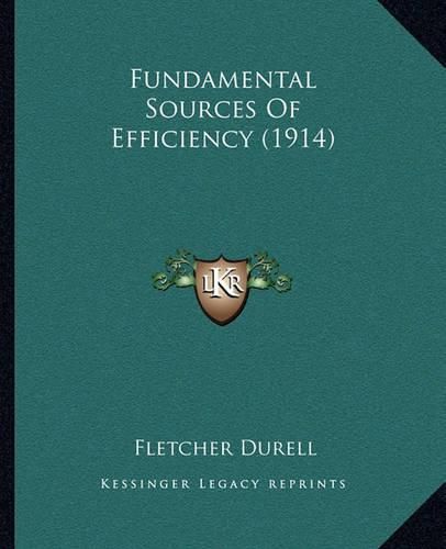 Cover image for Fundamental Sources of Efficiency (1914)