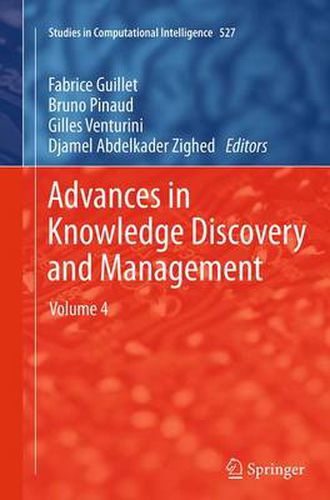 Cover image for Advances in Knowledge Discovery and Management: Volume 4