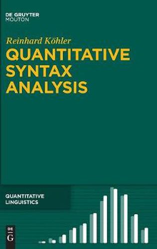 Cover image for Quantitative Syntax Analysis