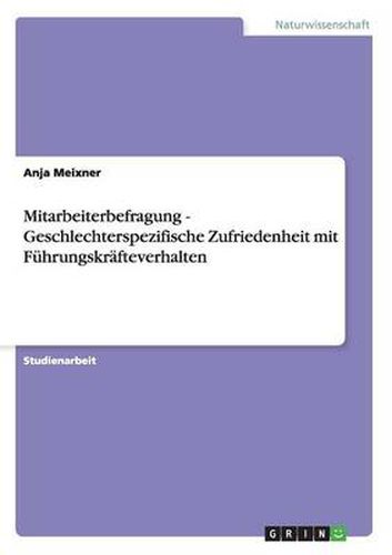 Cover image for Mitarbeiterbefragung - Geschlechterspezifische Zufriedenheit mit Fuhrungskrafteverhalten