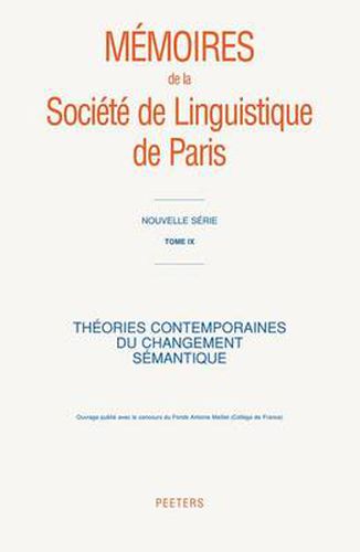 Cover image for Theories contemporaines du changement semantique