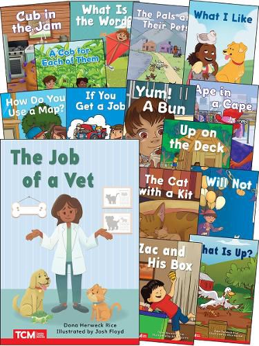 Cover image for Decodable Books Grade PK-K Set 2: 15-Book Set