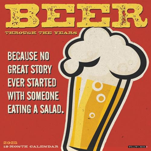 Cover image for Beer--Through the Years 2026 12 X 12 Wall Calendar