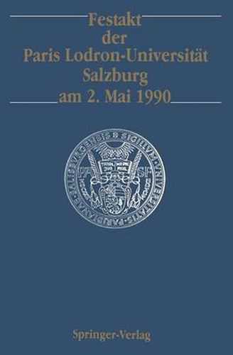 Cover image for Festakt Der Paris Lodron-Universitat Salzburg am 2. Mai 1990