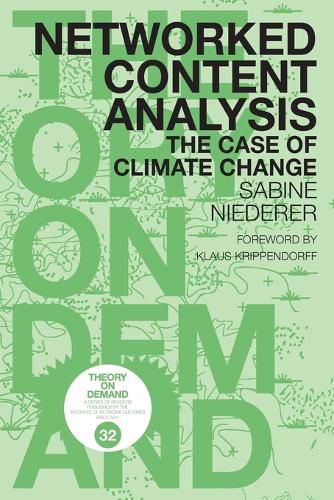 Cover image for Networked Content Analysis: The Case of Climate Change