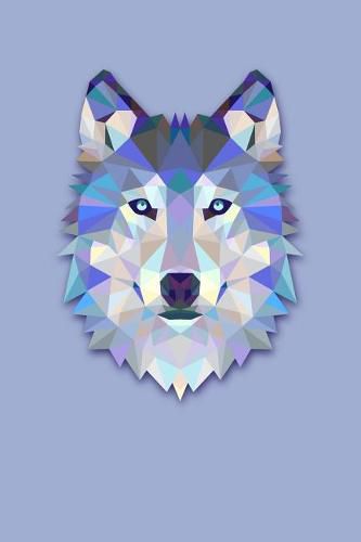 Geometric Wolf: Graph Paper Notebook, 6x9 Inch, 120 pages
