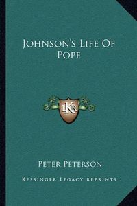 Cover image for Johnson's Life of Pope