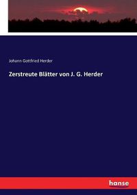 Cover image for Zerstreute Blatter von J. G. Herder