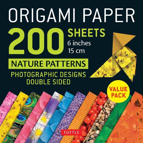 Origami Paper 200 Sheets Nature Patterns 6' (15 Cm)