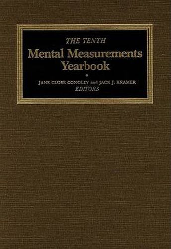 Cover image for The Tenth Mental Measurements Yearbook