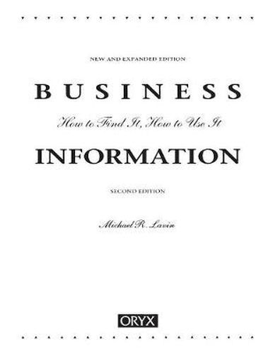 Cover image for Business Information, 2nd Edition