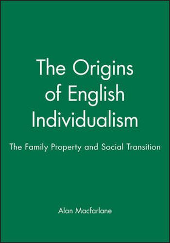 Cover image for The Origins of English Individualism