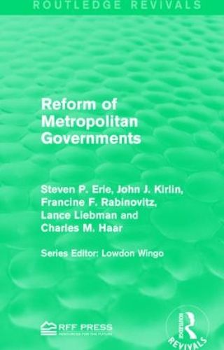 Cover image for Reform of Metropolitan Governments