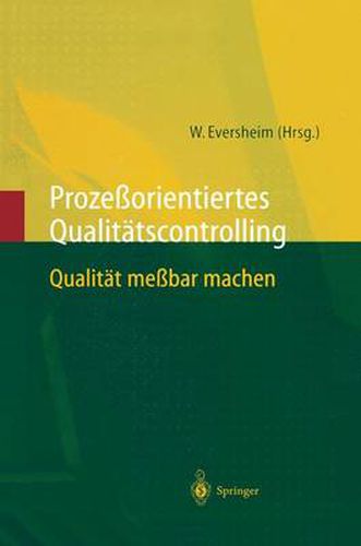 Cover image for Prozessorientiertes Qualitatscontrolling: Qualitat messbar machen