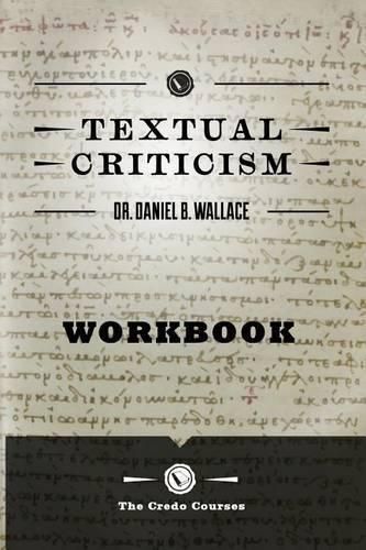 Cover image for Textual Criticism: Workbook