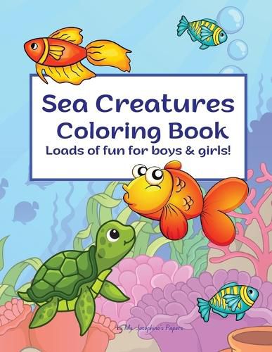 Cover image for Sea Creatures Coloring Book