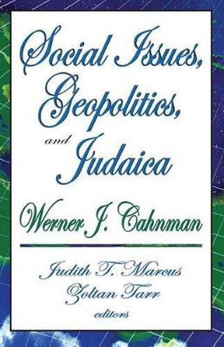 Cover image for Social Issues, Geopolitics and Judaica