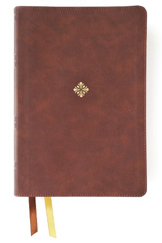 Cover image for NKJV, Thompson Chain-Reference Bible, Large Print, Leathersoft, Brown, Red Letter, Thumb Indexed, Comfort Print