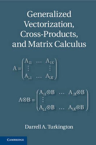 Cover image for Generalized Vectorization, Cross-Products, and Matrix Calculus