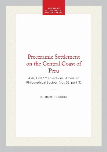 Cover image for Preceramic Settlement on the Central Coast of Peru