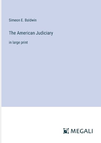 Cover image for The American Judiciary